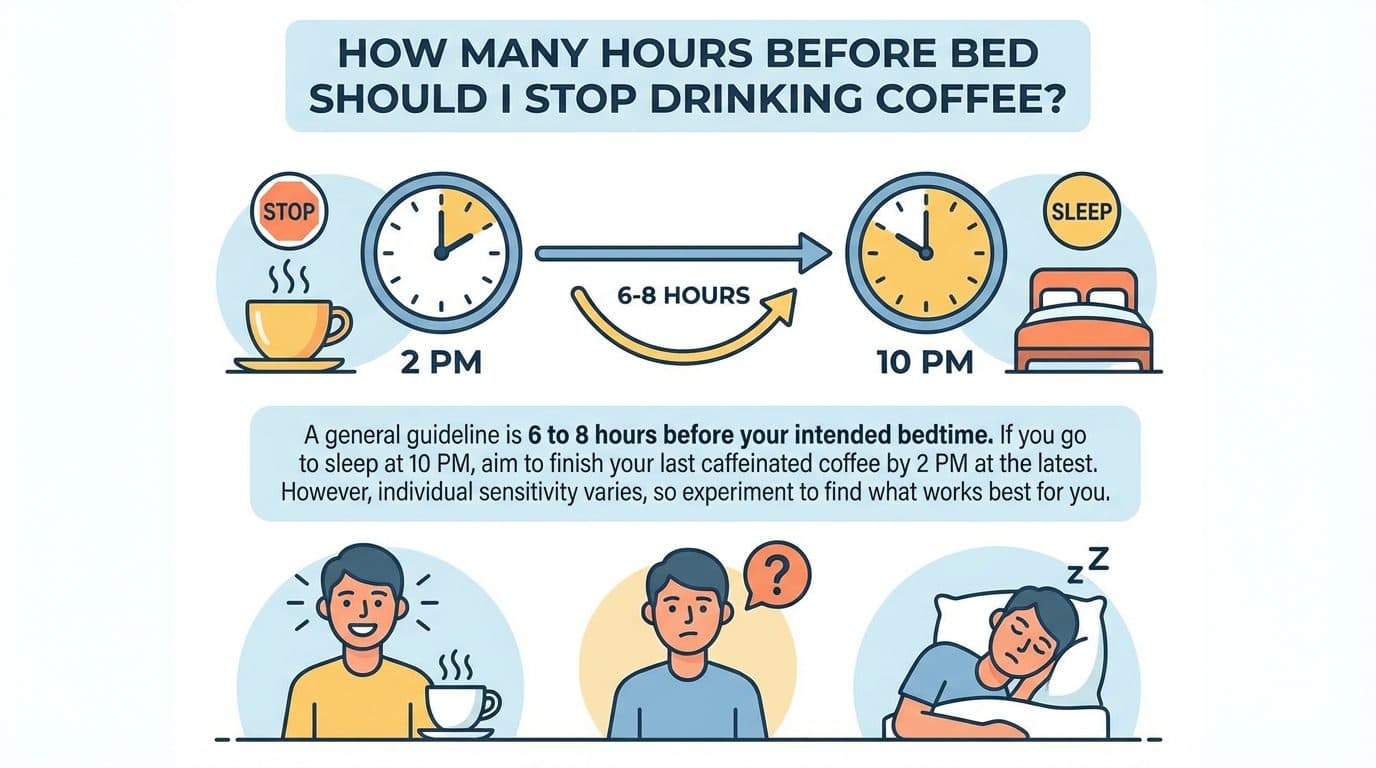 How many hours before bed should I stop drinking coffee?