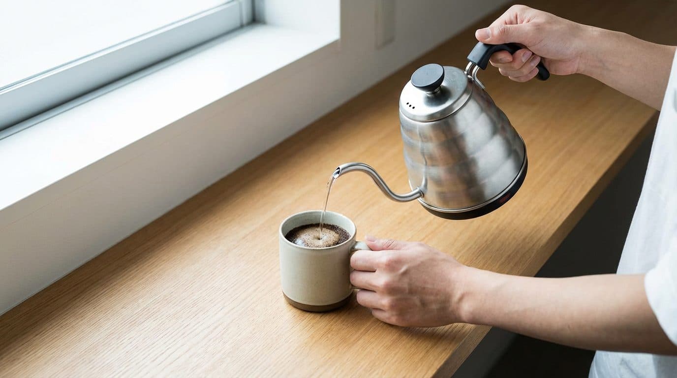 How to Brew Coffee at Home With Just a Kettle and Mug