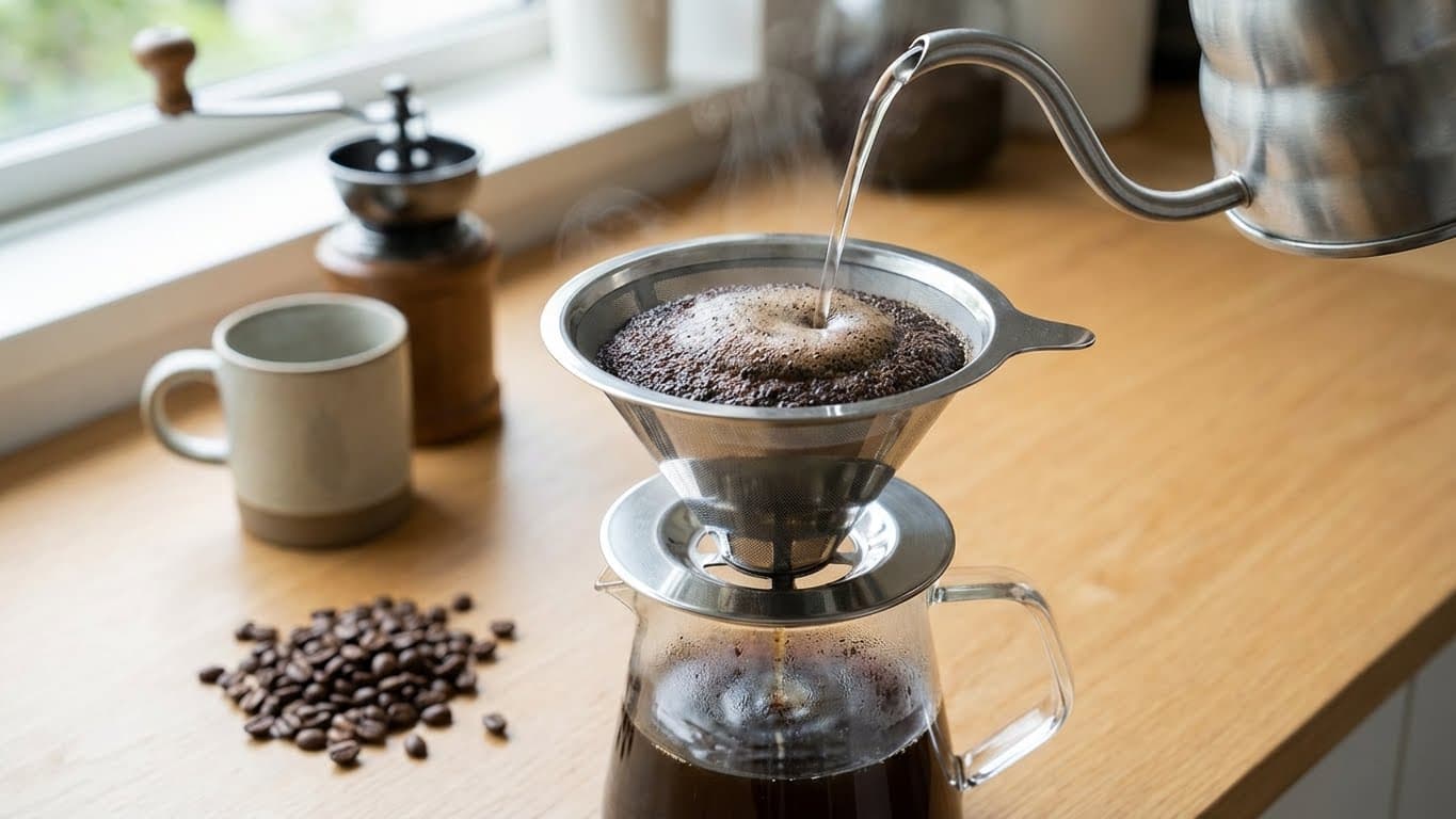 How to Brew Coffee at Home With a Reusable Paperless Dripper