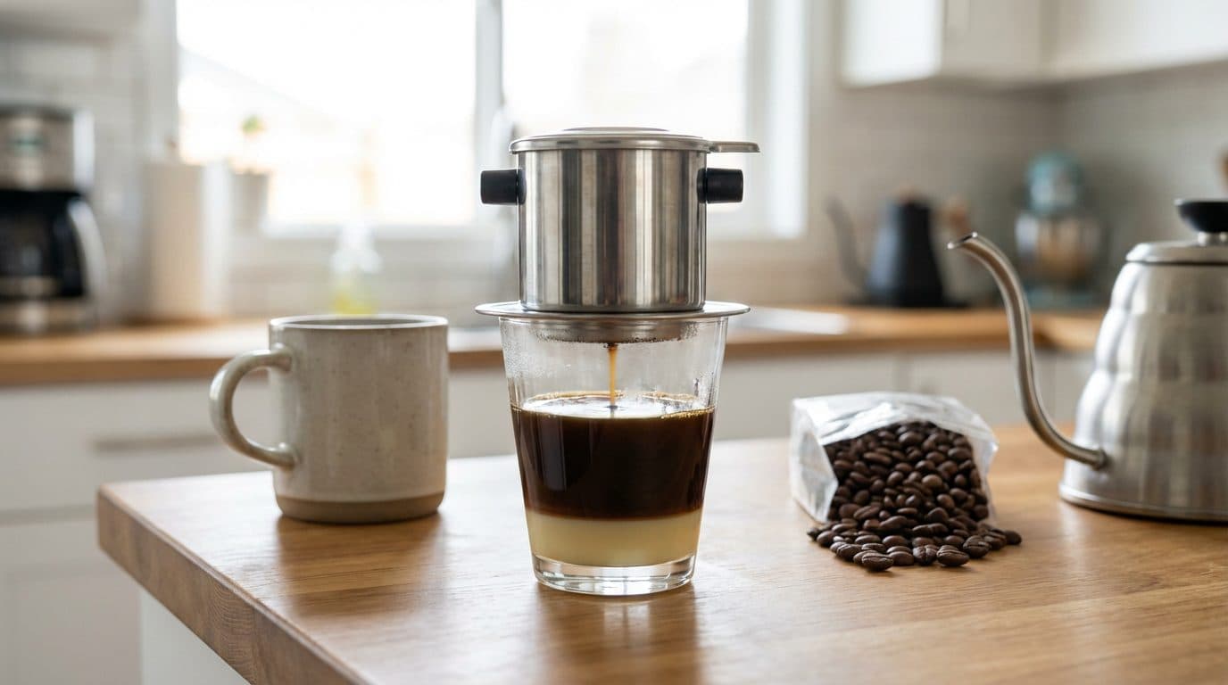 How to Make Coffee With a Vietnamese Phin Filter at Home