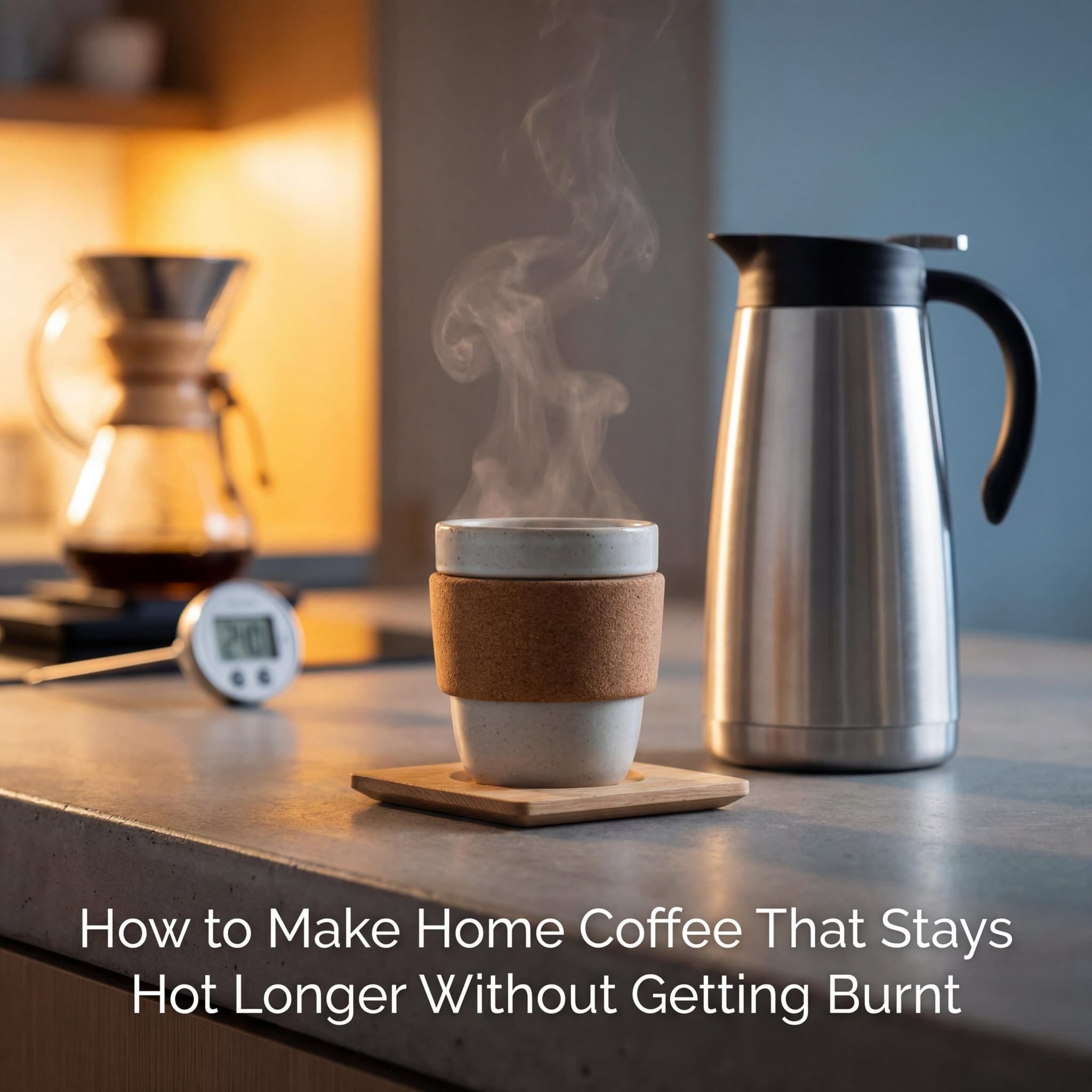 How to Make Home Coffee That Stays Hot Longer Without Getting Burnt