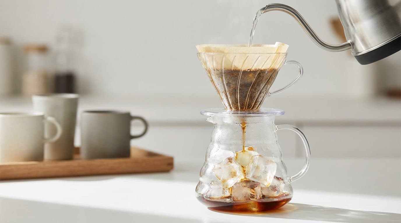 How to Make Iced Pour-Over Coffee at Home (Japanese Style Method)