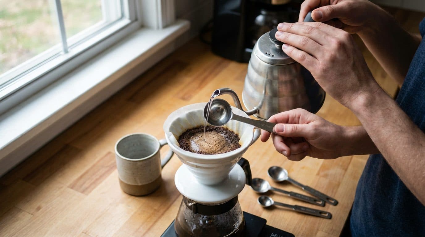 How to Make Pour-Over Coffee at Home Without a Scale (Using Spoons)