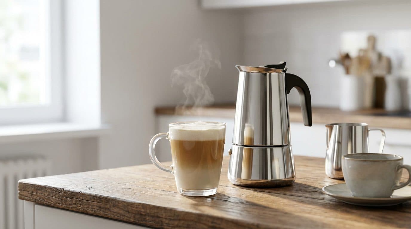 How to Make a Café-Style Latte at Home With a Moka Pot