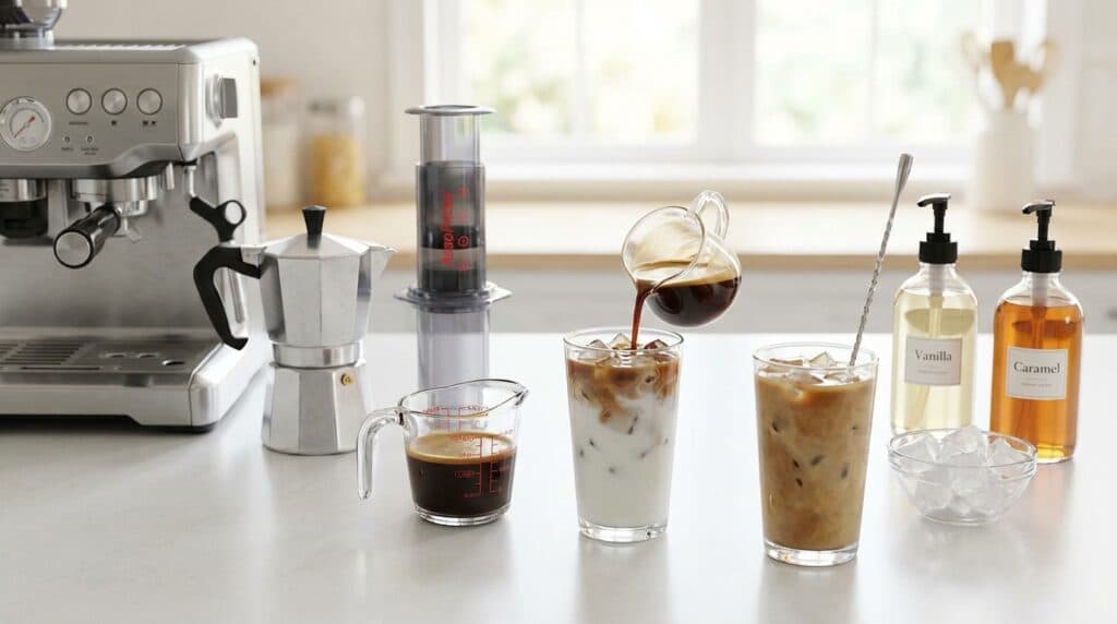 How to Make an Iced Latte at Home