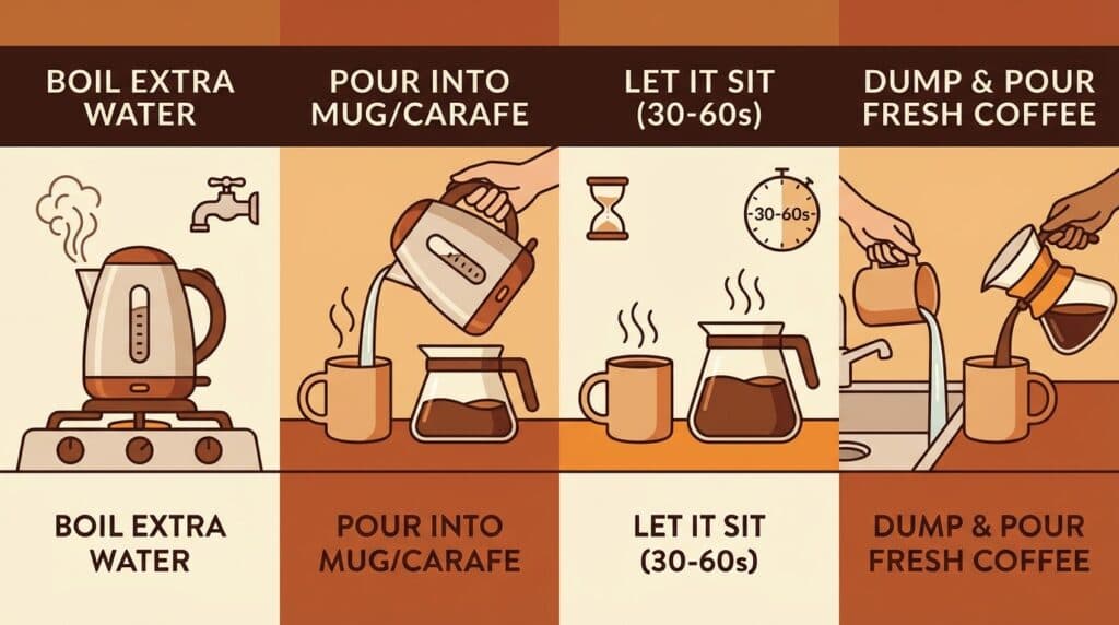 How to Preheat Your Coffee Gear