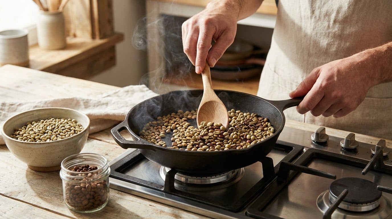 How to Roast Coffee Without a Roaster (Pan Method)
