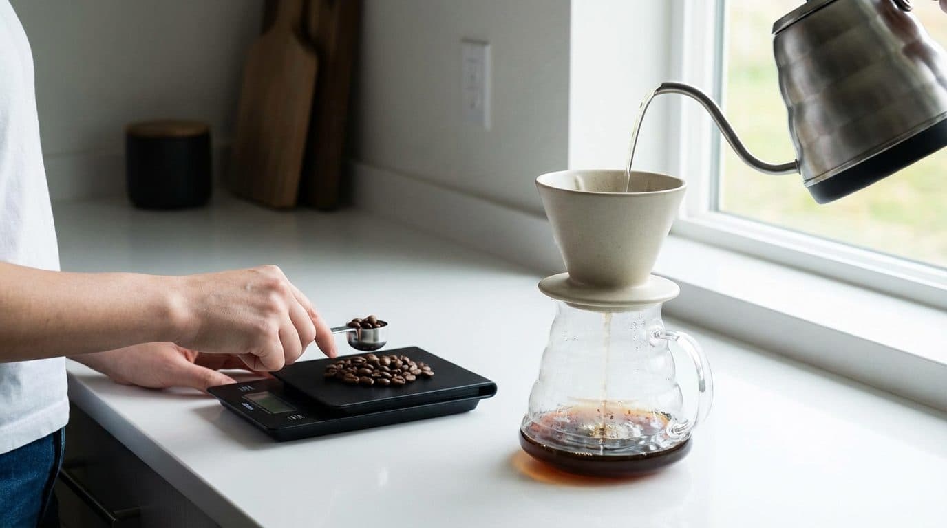 How to Use the Right Coffee-to-Water Ratio at Home (Beginner Guide)