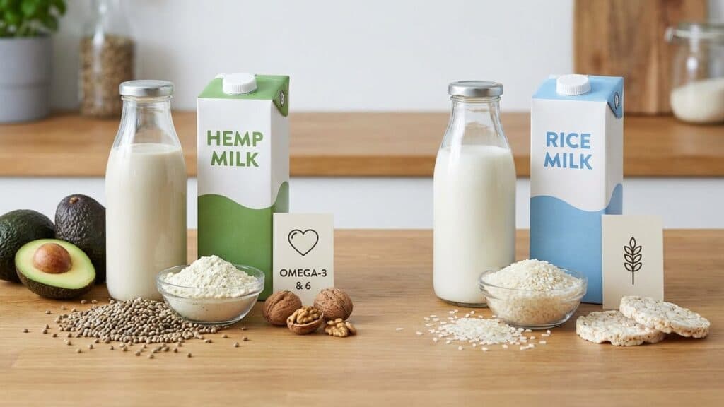 Is hemp milk better than rice milk nutritionally?
