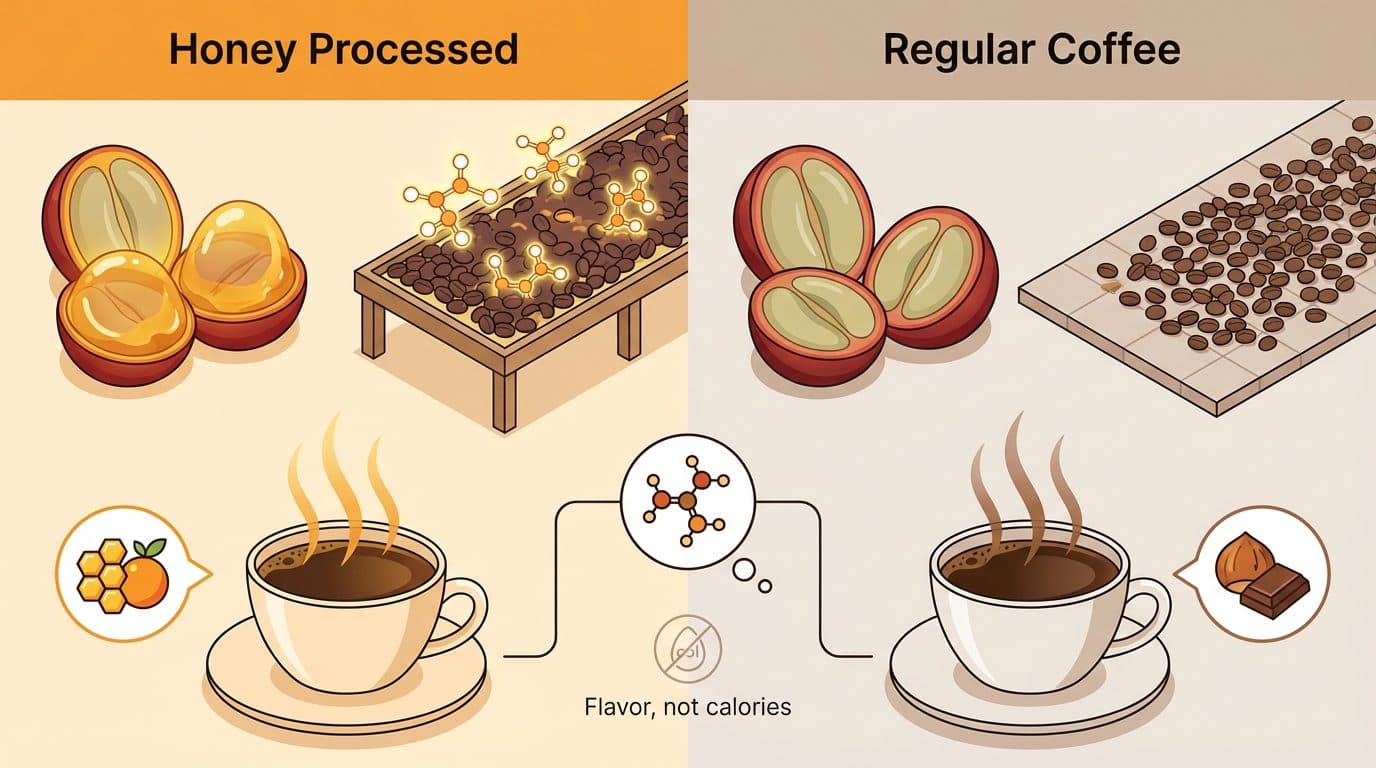 Is honey processed coffee sweeter than regular coffee?
