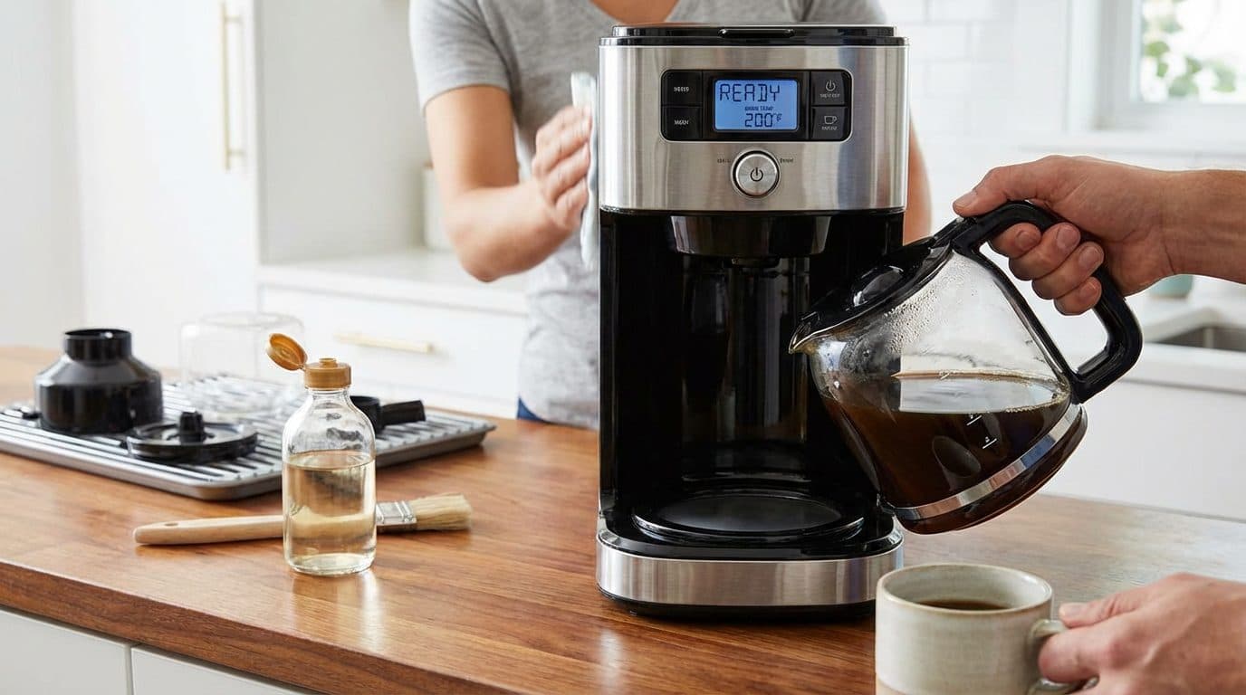 Is it safe to drink coffee from a machine that had mold?