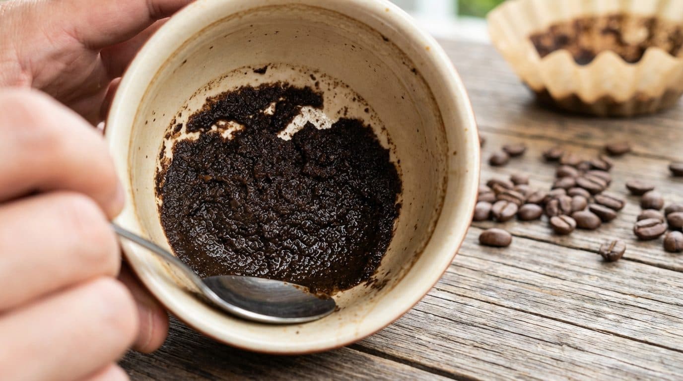 Is it safe to drink the coffee grounds at the bottom?