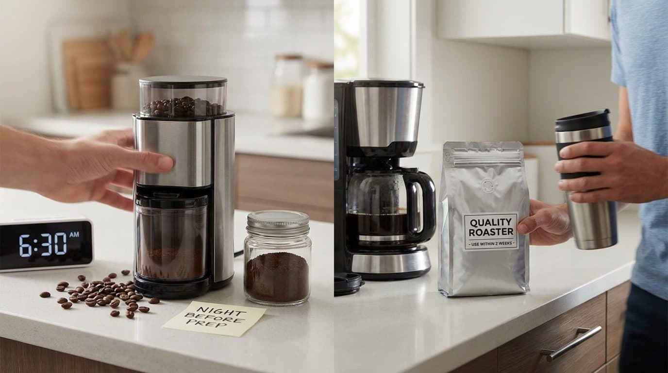 Is it worth buying a coffee grinder for a busy morning routine?