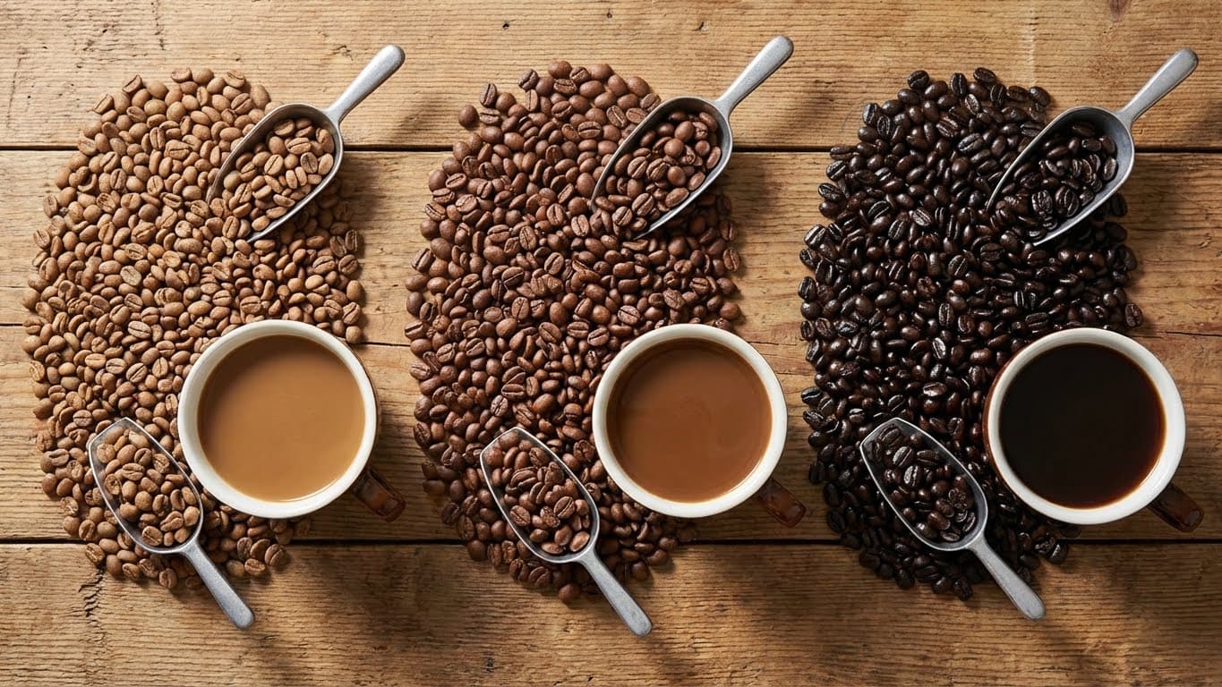 Light vs Medium vs Dark Roast: Quick Comparison