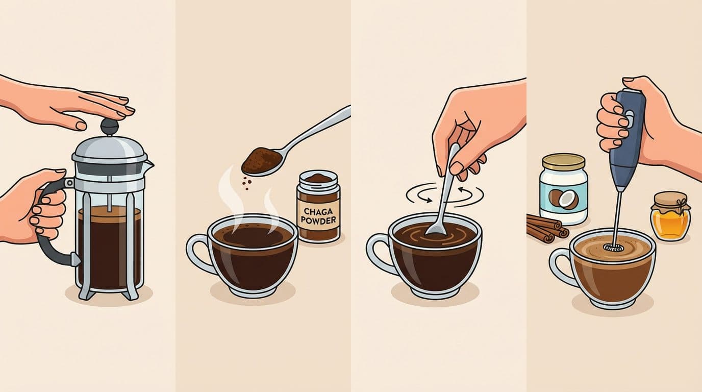 Method 1: Quick Chaga Powder Coffee (5 Minutes)