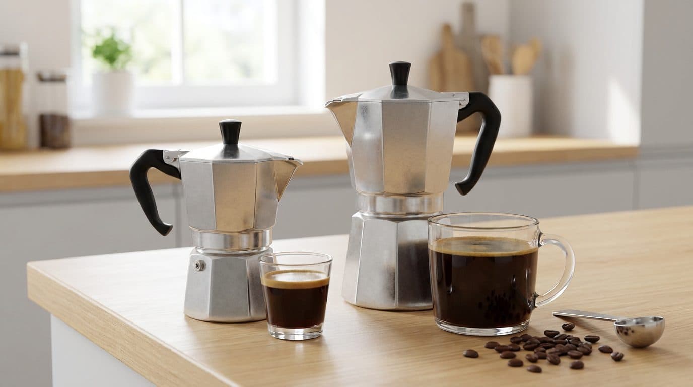 Moka Pot Sizes: 3-Cup vs. 6-Cup (Understanding Yield)