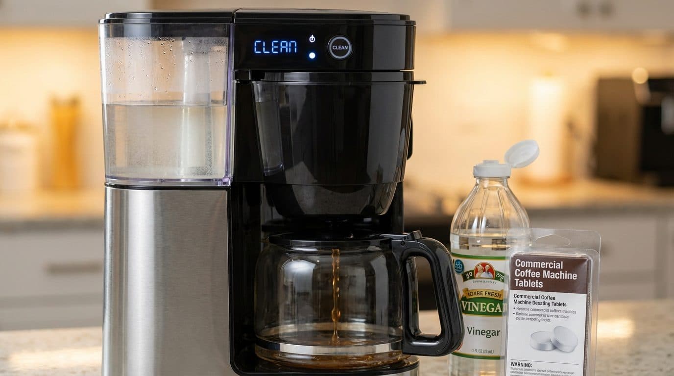 My coffee maker has a "clean" button. Do I still need to use vinegar?