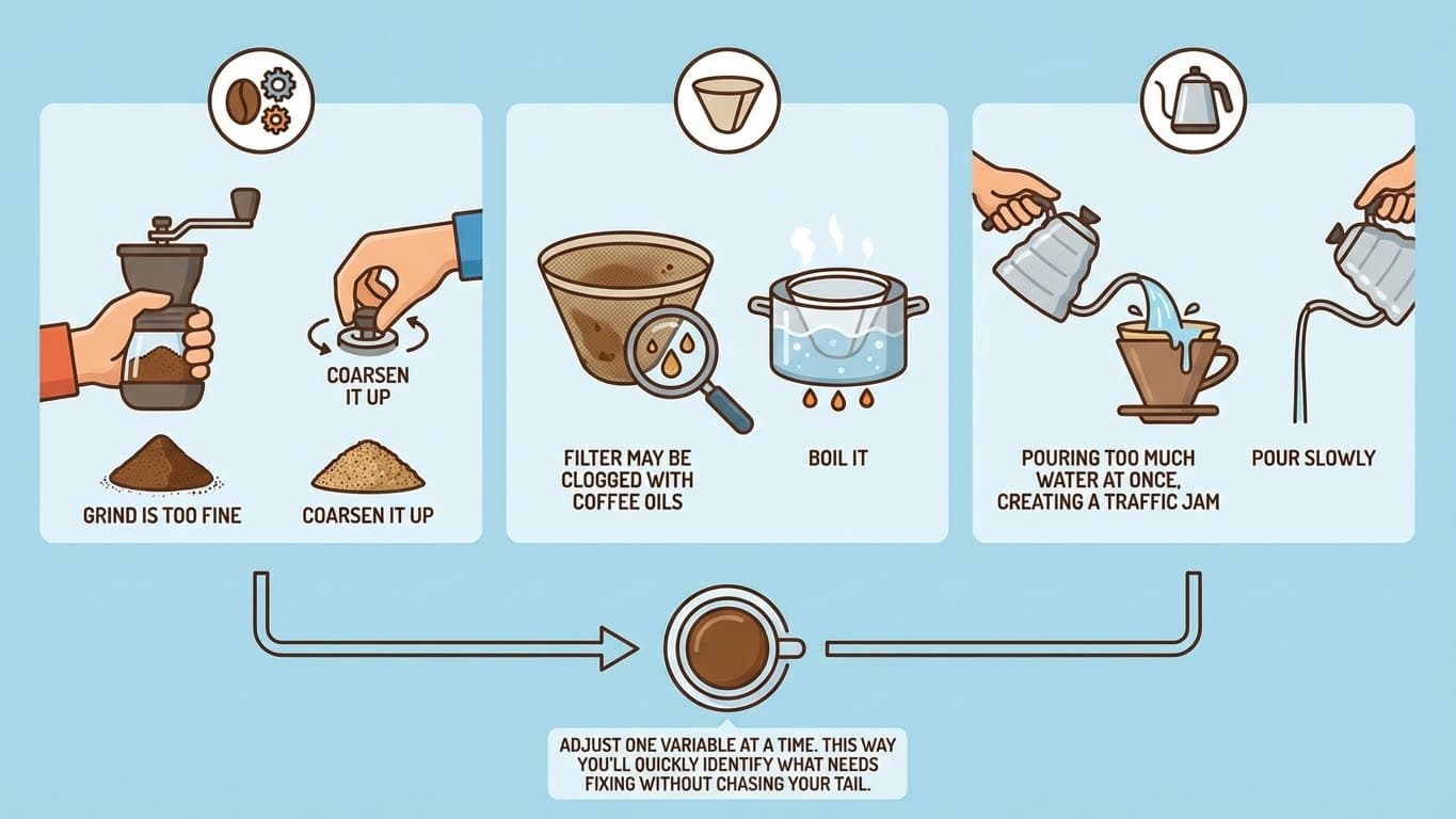 Problem: Brew Takes Forever to Drain
