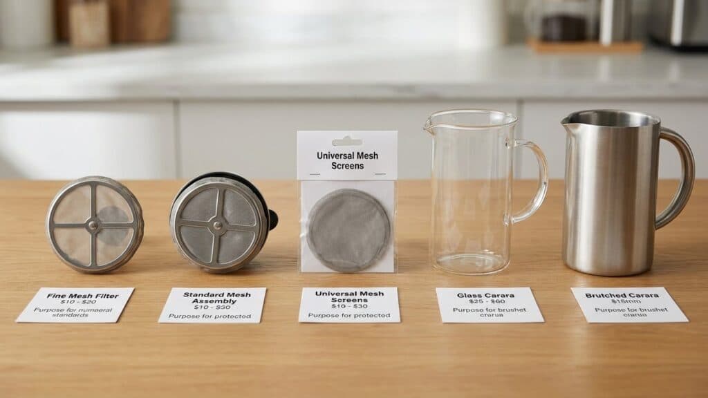 Replacement Parts Comparison Table