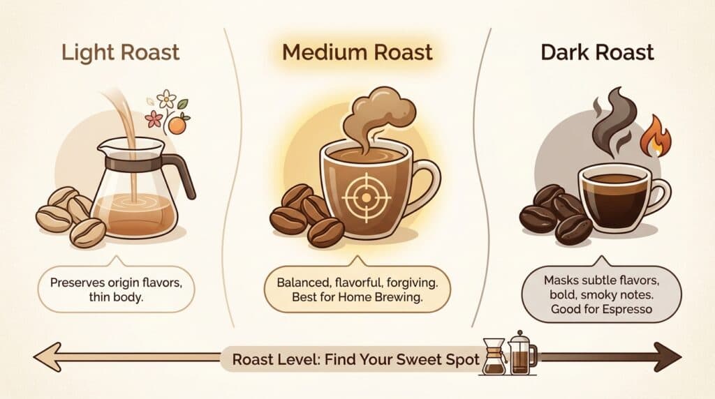 Roast Level: Find Your Sweet Spot