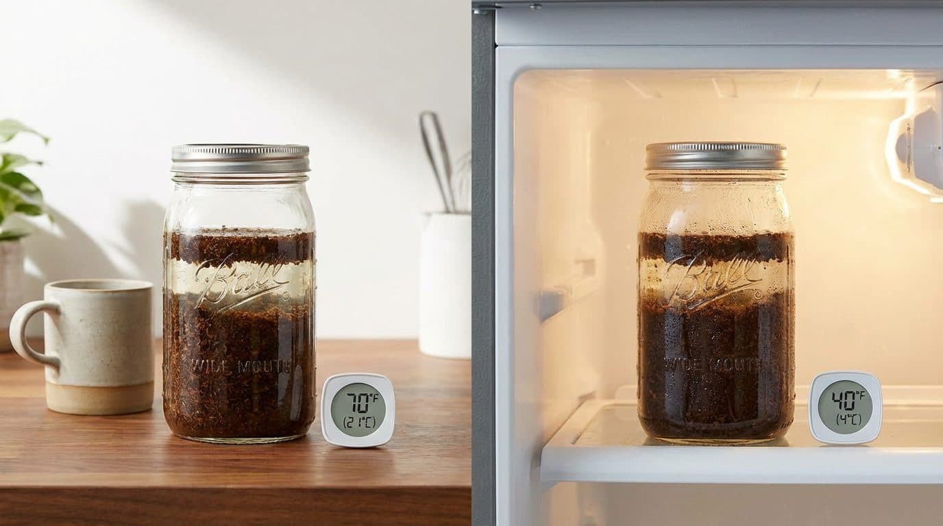 Room Temperature vs. Fridge Steeping for Cold Brew