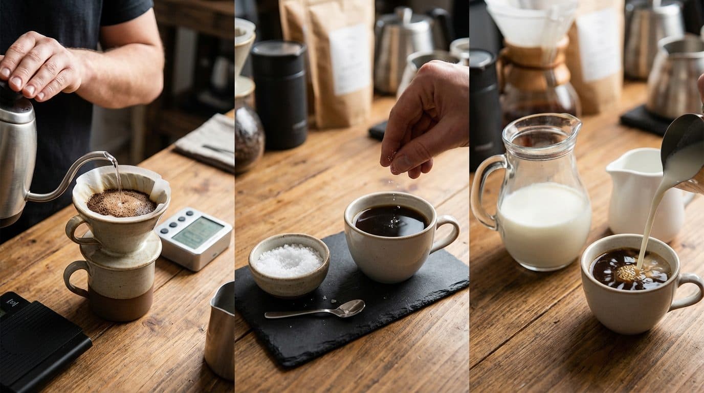 Should I add anything to my coffee to make it smoother?