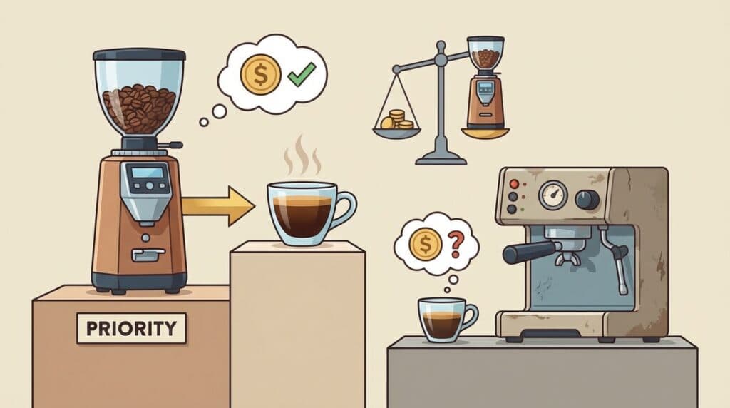 Should I buy a used grinder or a used espresso machine first?