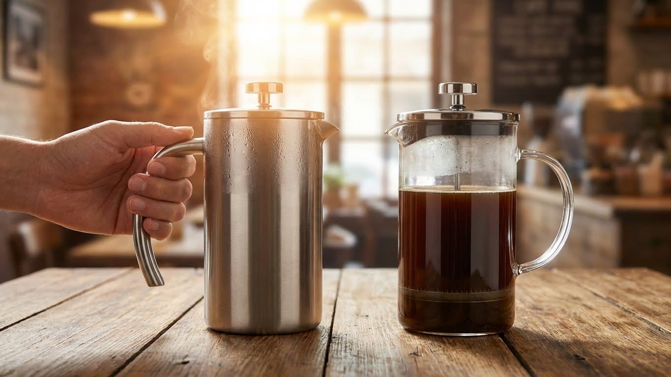 Stainless Steel vs. Glass French Press: Heat Retention
