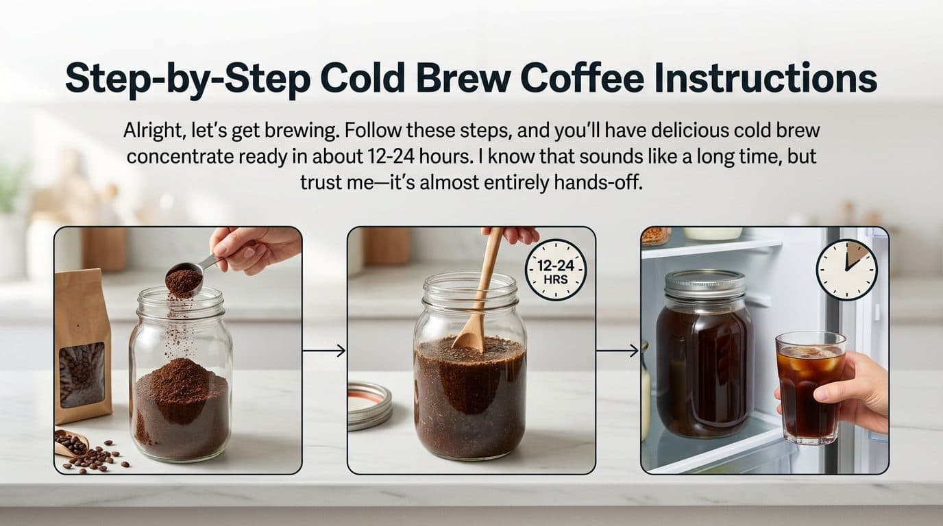 Step-by-Step Cold Brew Coffee Instructions