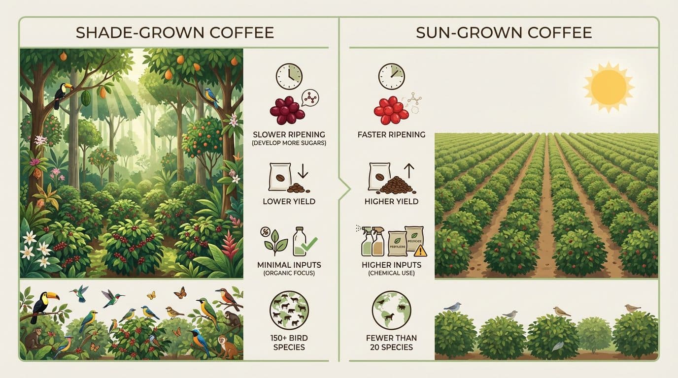 The Difference Between Shade and Sun-Grown Coffee