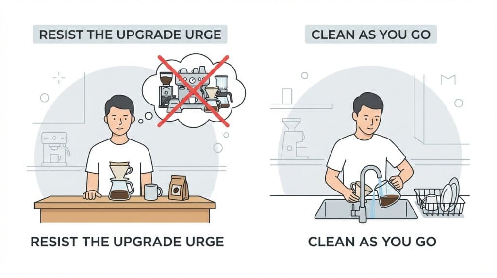 Tips for Maintaining a Minimalist Coffee Setup
