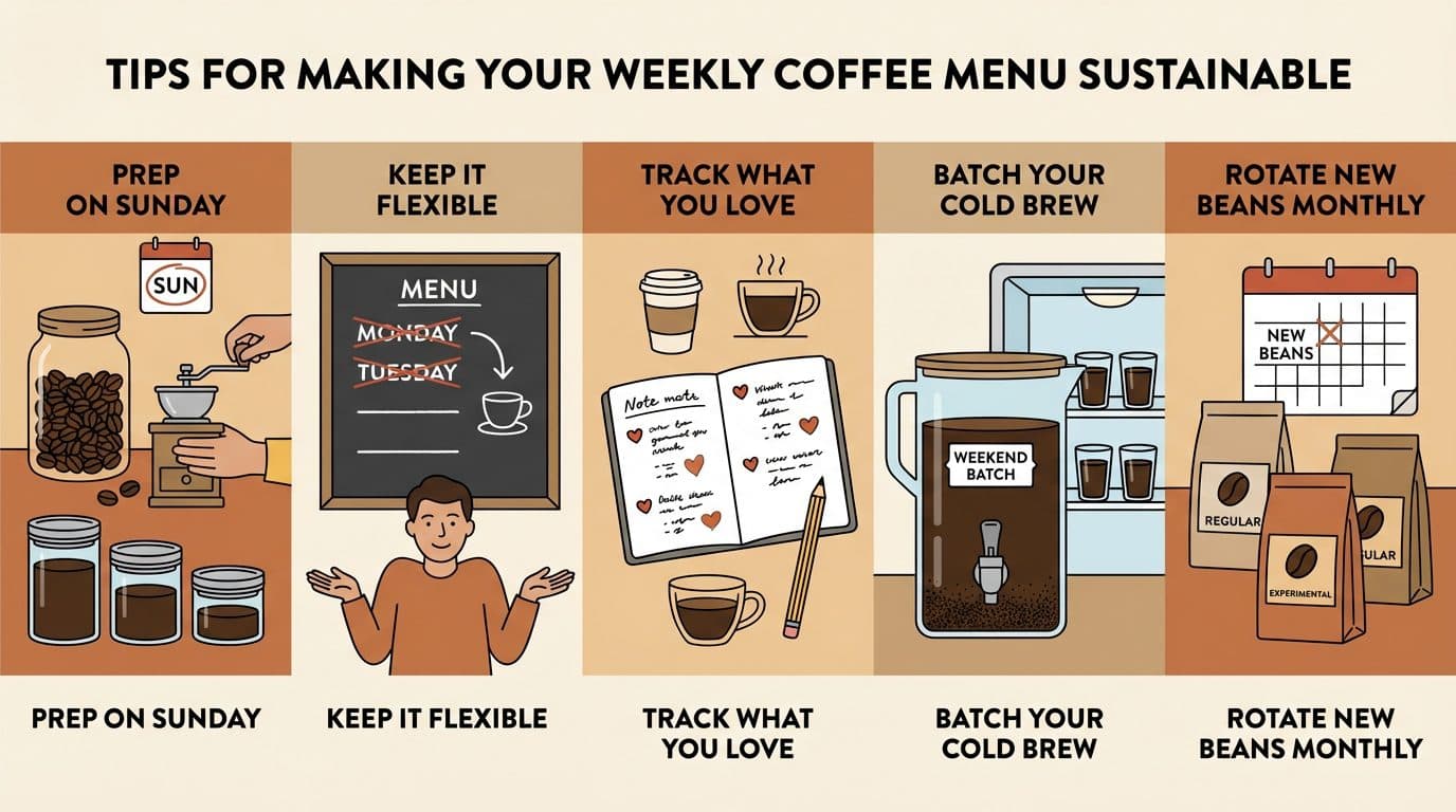 Tips for Making Your Weekly Coffee Menu Sustainable