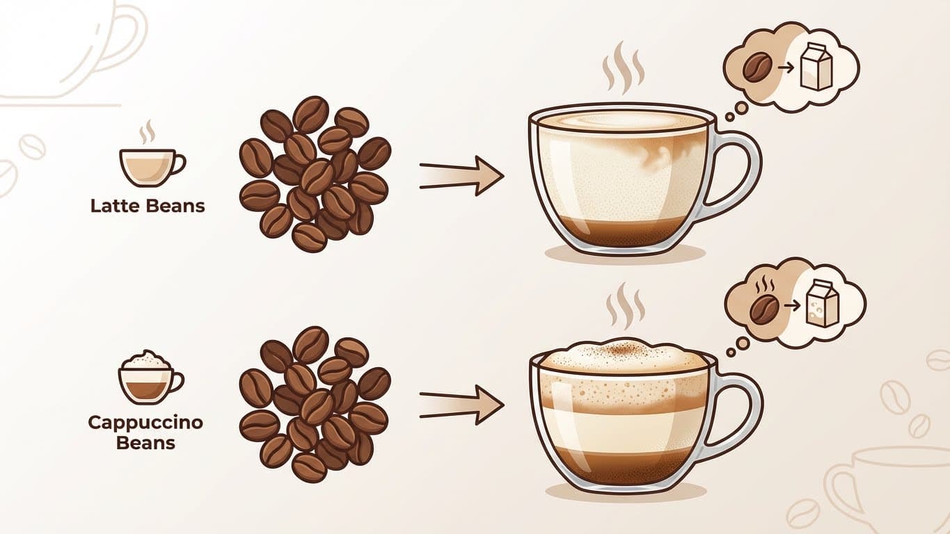 Understanding What Makes Latte and Cappuccino Beans Different