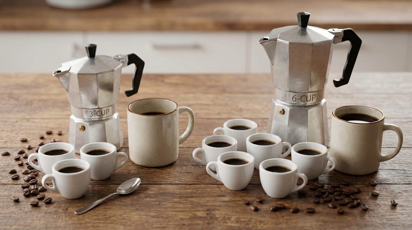 What "Cups" Actually Mean in Moka Pot Sizing