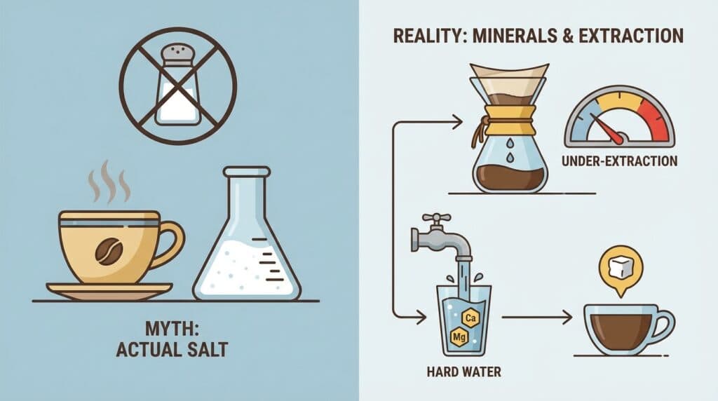 Why Does Your Coffee Taste Salty or Strange?