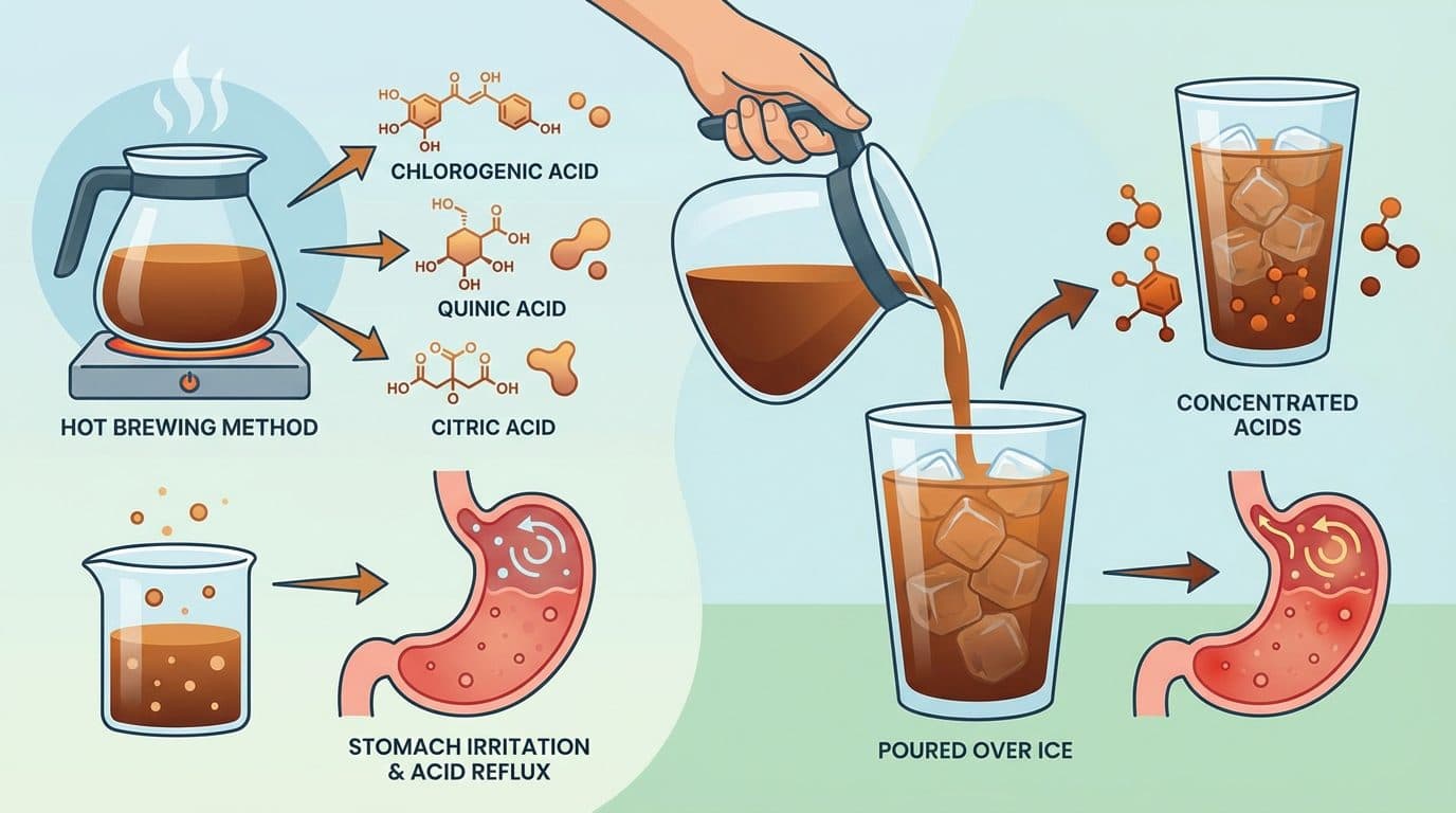 Why Regular Iced Coffee Causes Stomach Problems