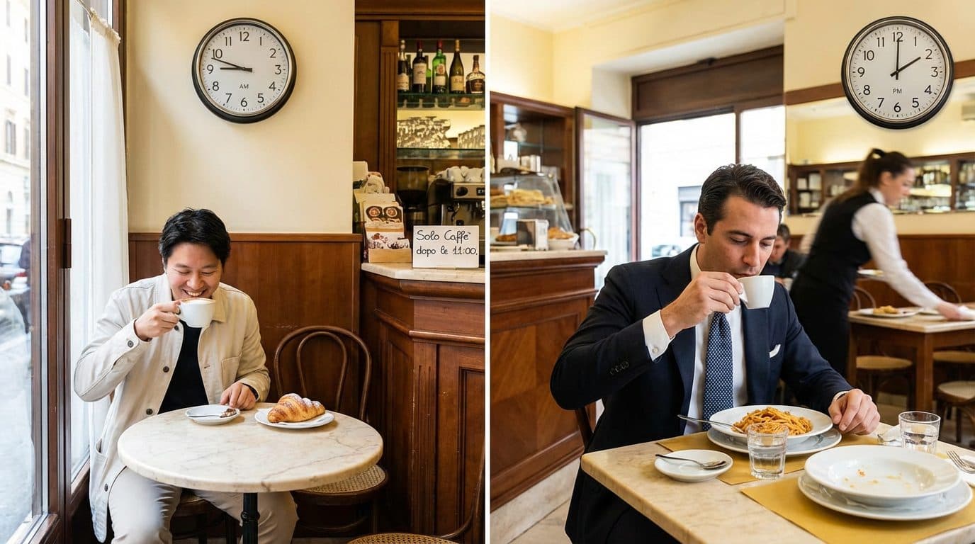 Why do Italians only drink cappuccino in the morning?