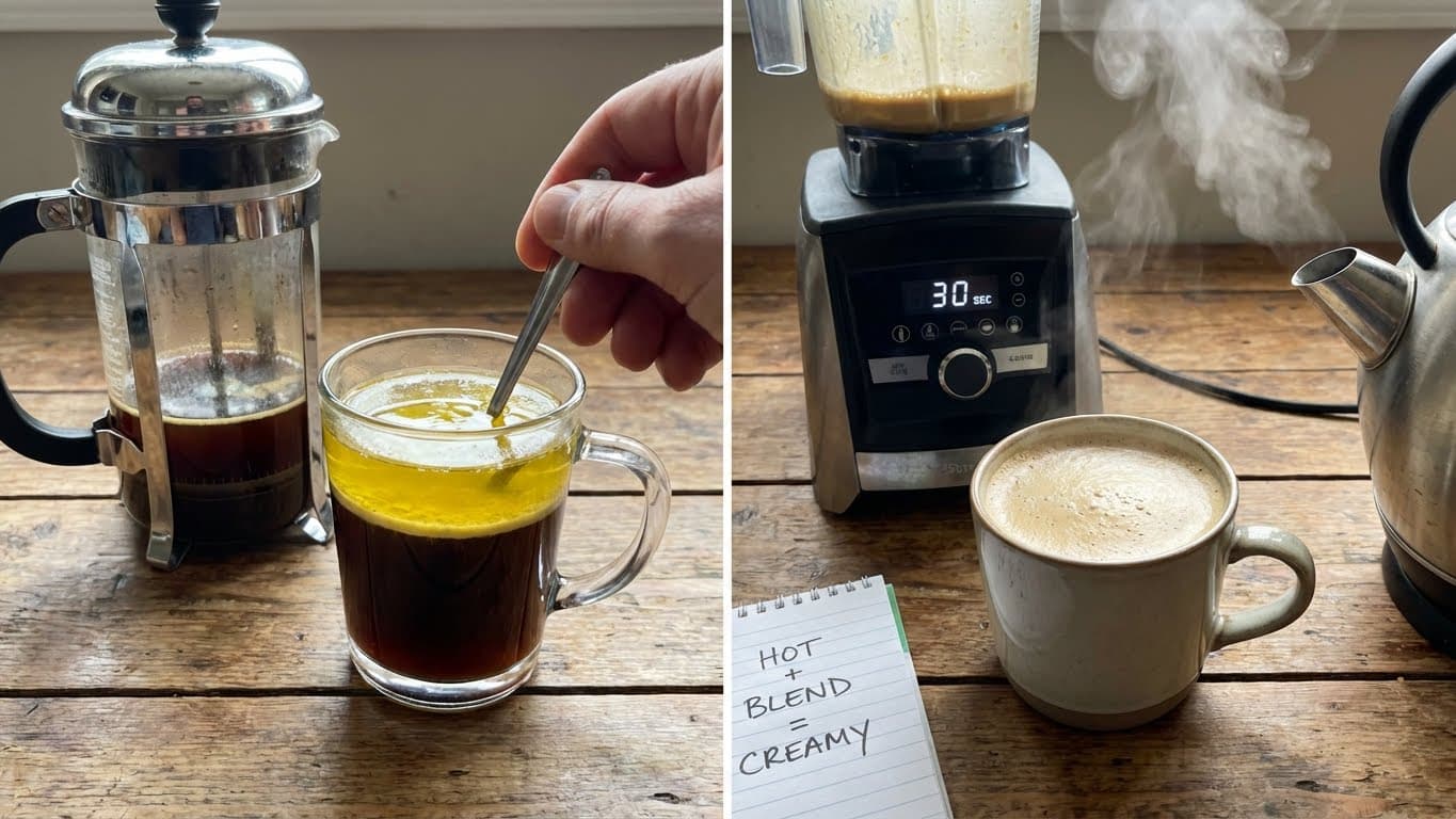 Why does my keto coffee taste oily or separate after a few minutes?