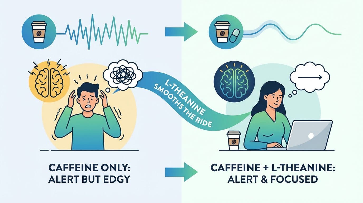 Will L-theanine make my coffee less effective?