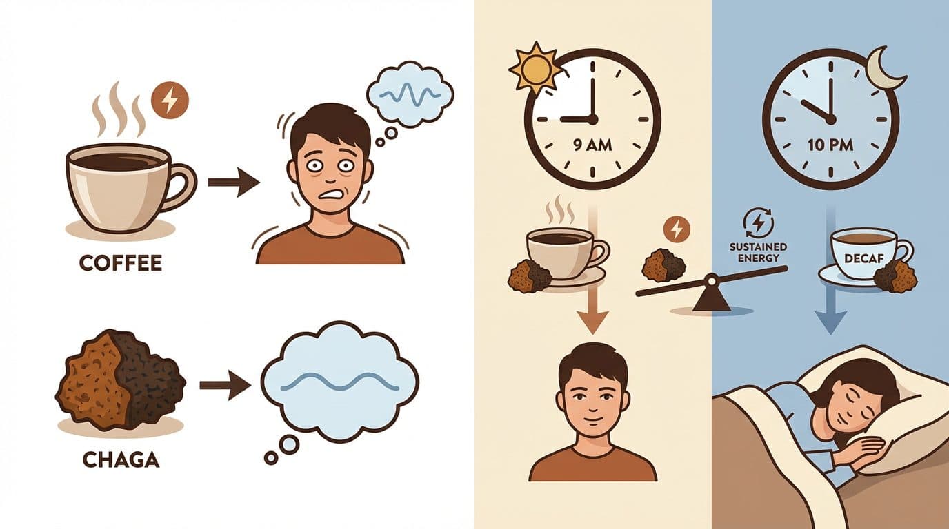 Will chaga coffee keep me awake at night?